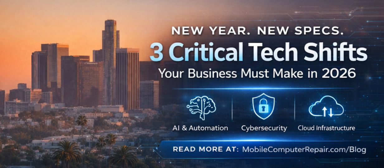 Professional Mobile Computer Repair Los Angeles 2026 and Windows 11 support technician.