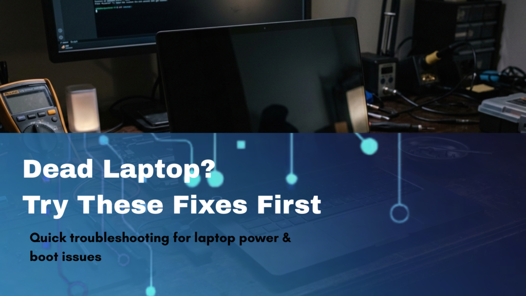 laptop won't turn on troubleshooting guide with technician tools diagnosing a dead laptop