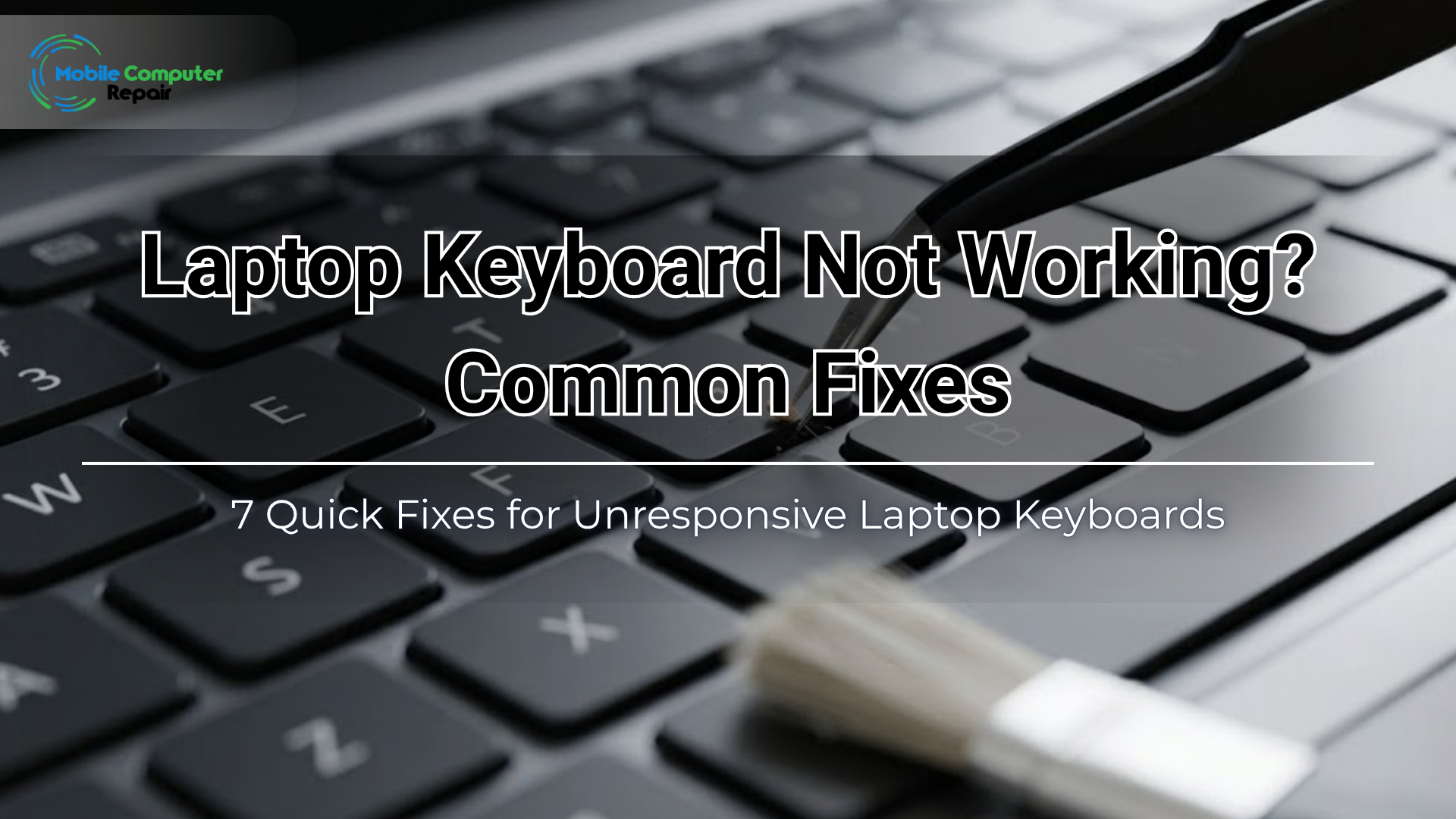 Laptop keyboard highlighted with diagnostic overlay.