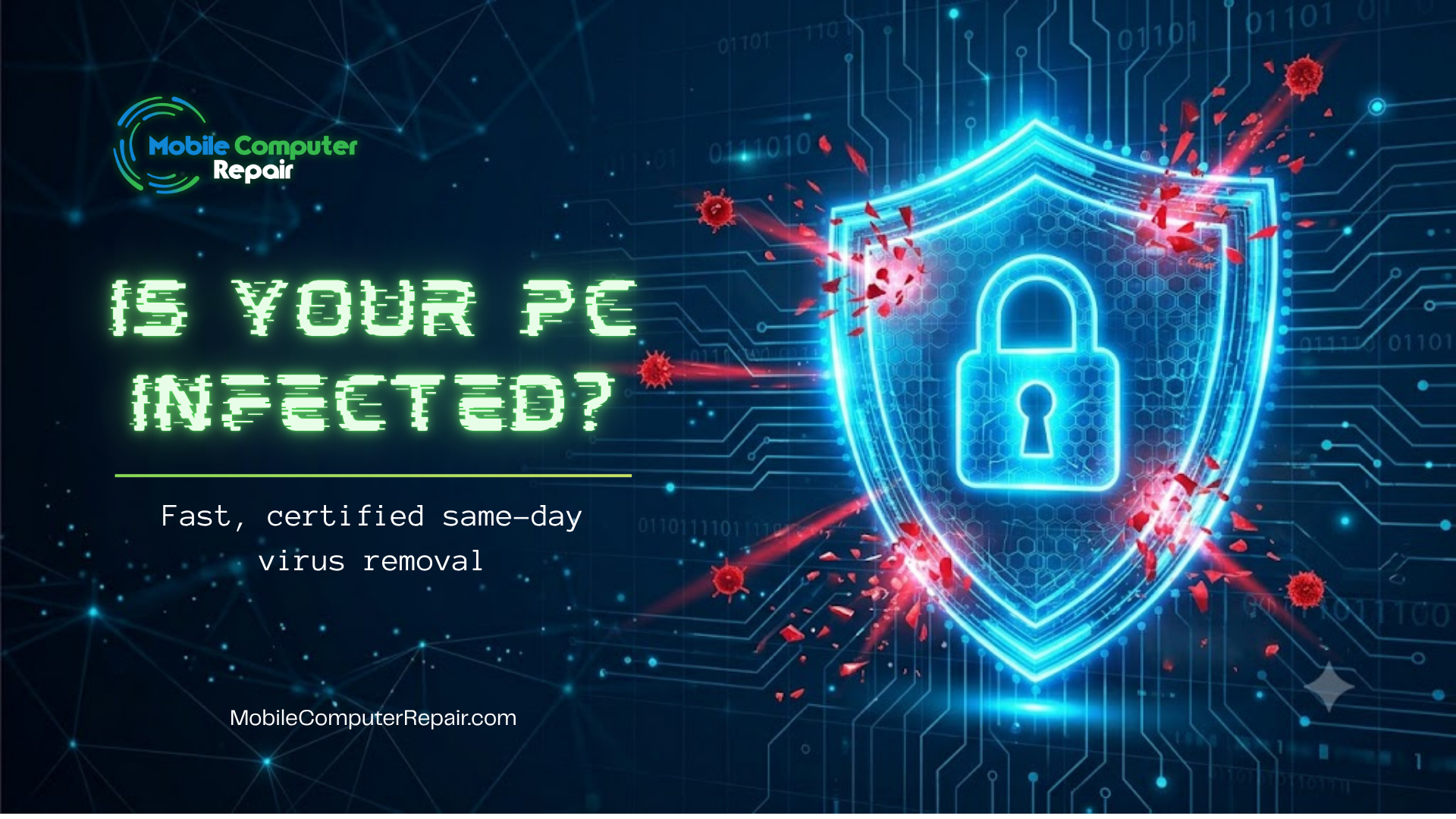 virus removal on an infected Windows PC